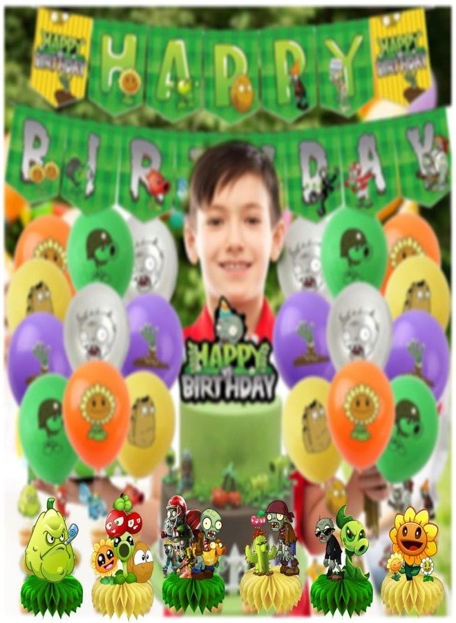 fancigo 8Pcs Plants Table Centerpiece Birthday Party Supplies Double Side Table Decorations for Plants Themed Party Decorations - Image 5